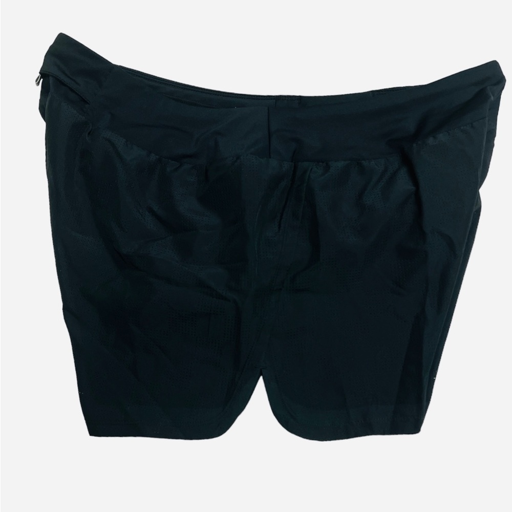 Nike Women's Crew Shorts Black Perforated Woven Fabric Size 2XL - Picture 12 of 13
